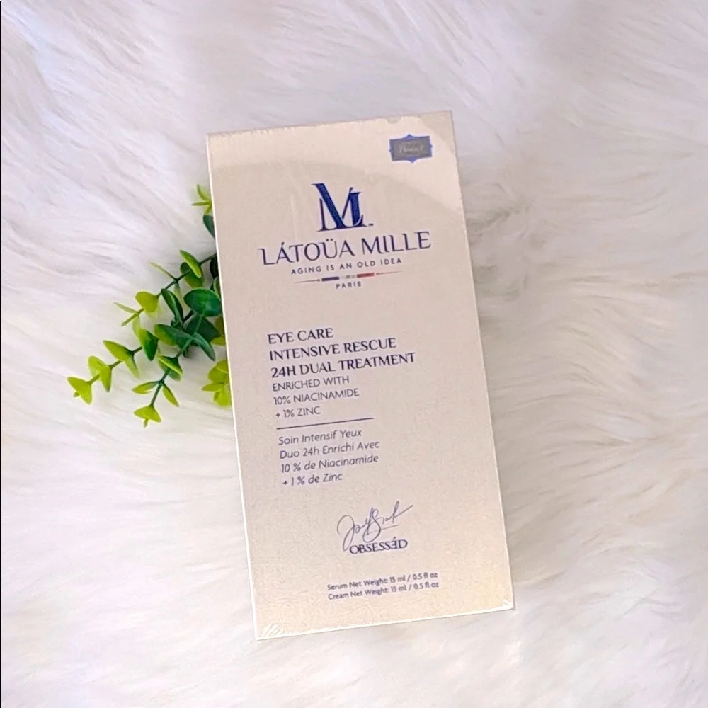 LATOUA MILLE Eye Care Intensive Rescue 24H Dual Treatment Niacinamide‎ Zinc